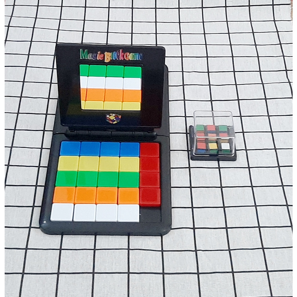 (ảnh thật shop chụp)(Có sỉ) Bộ trò chơi Magic block game/ Rubik race