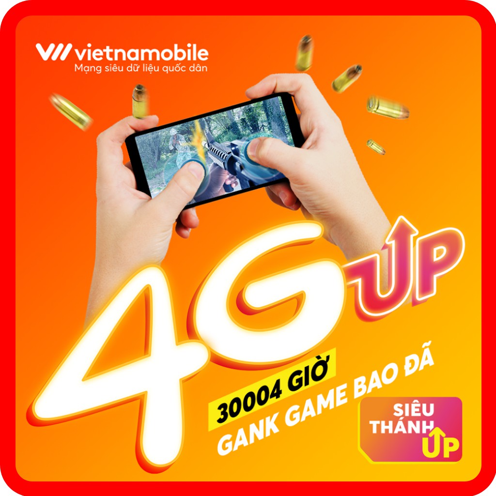 Sim 4G Vietnamobile Siêu Thánh Up Data 180Gb/tháng - Free tháng đầu - Free gọi &nhắn tín - Sim lấy mã OTP, tạo fb-zl-gg