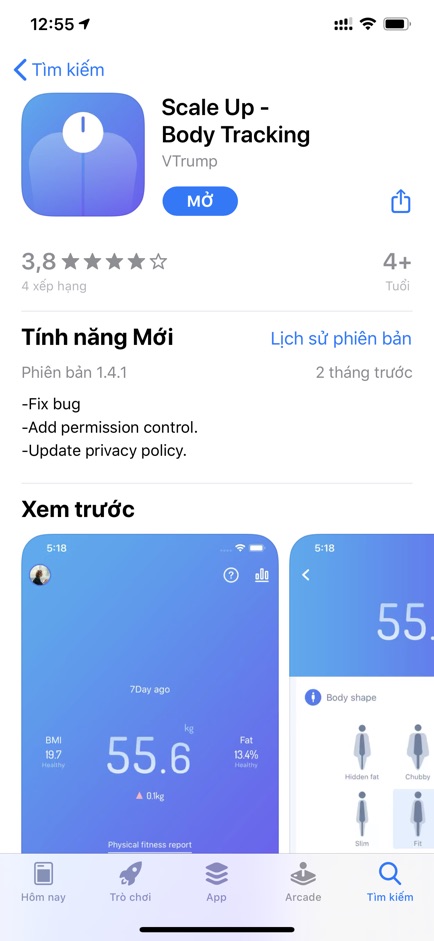 Cân thông minh. Cân đo toàn bộ chỉ số sức khoẻ cơ thể. Kết nối app tiếng việt tiện dụng