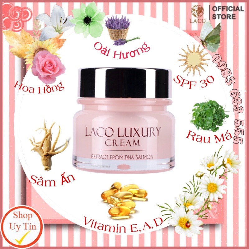 Kem dưỡng da ban ngày Laco Luxury 30gram