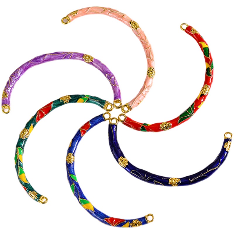 [Hàng Có Sẵn] Vòng Tay / Vòng Tay / Dây Chuyền Nửa Màu Xanh Lá Đỏ Không Được Mài Mòn Phụ Kiện Cho Nữ diy