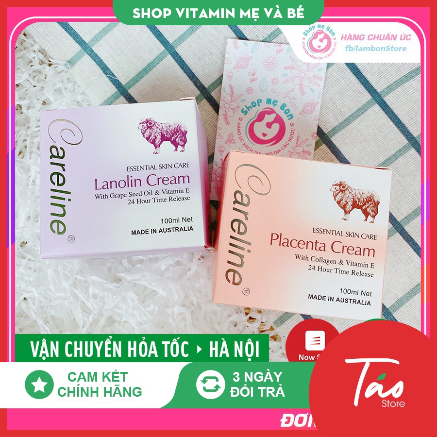 Kem cừu ÚC Careline Lanolin Cream 100ml (Date mới nhất) - Xuất xứ Úc ÚC