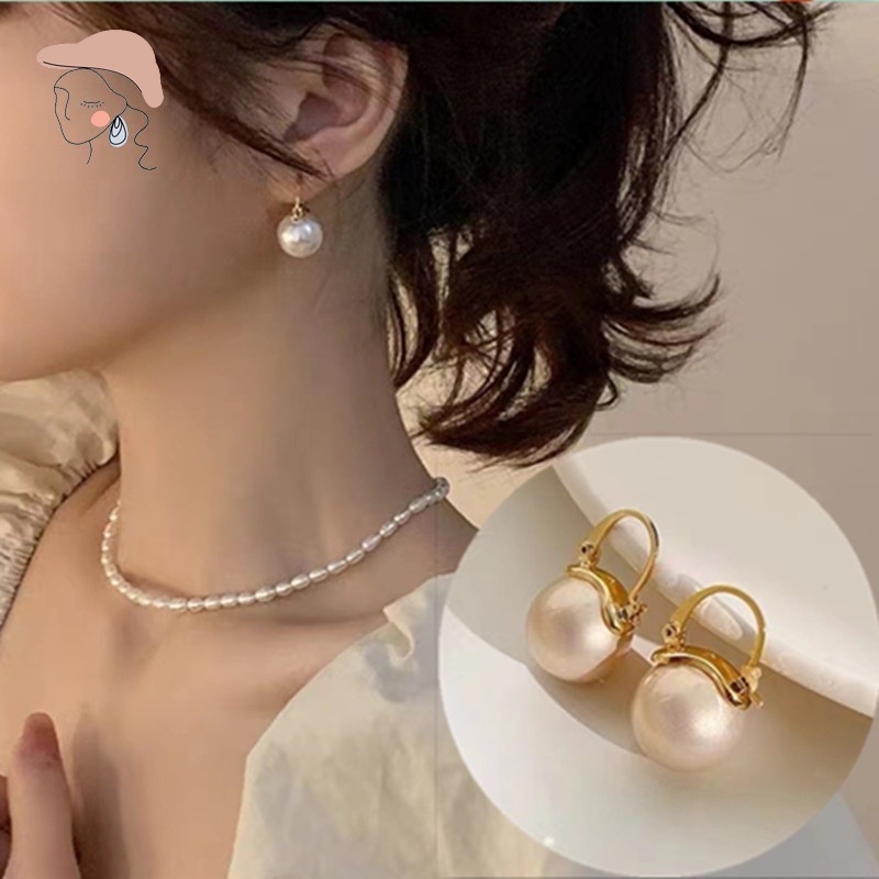 Bông Tai Mạ Bạc 925 Kiểu Dáng Đơn Giản Thời Trang Dành Cho Nữ