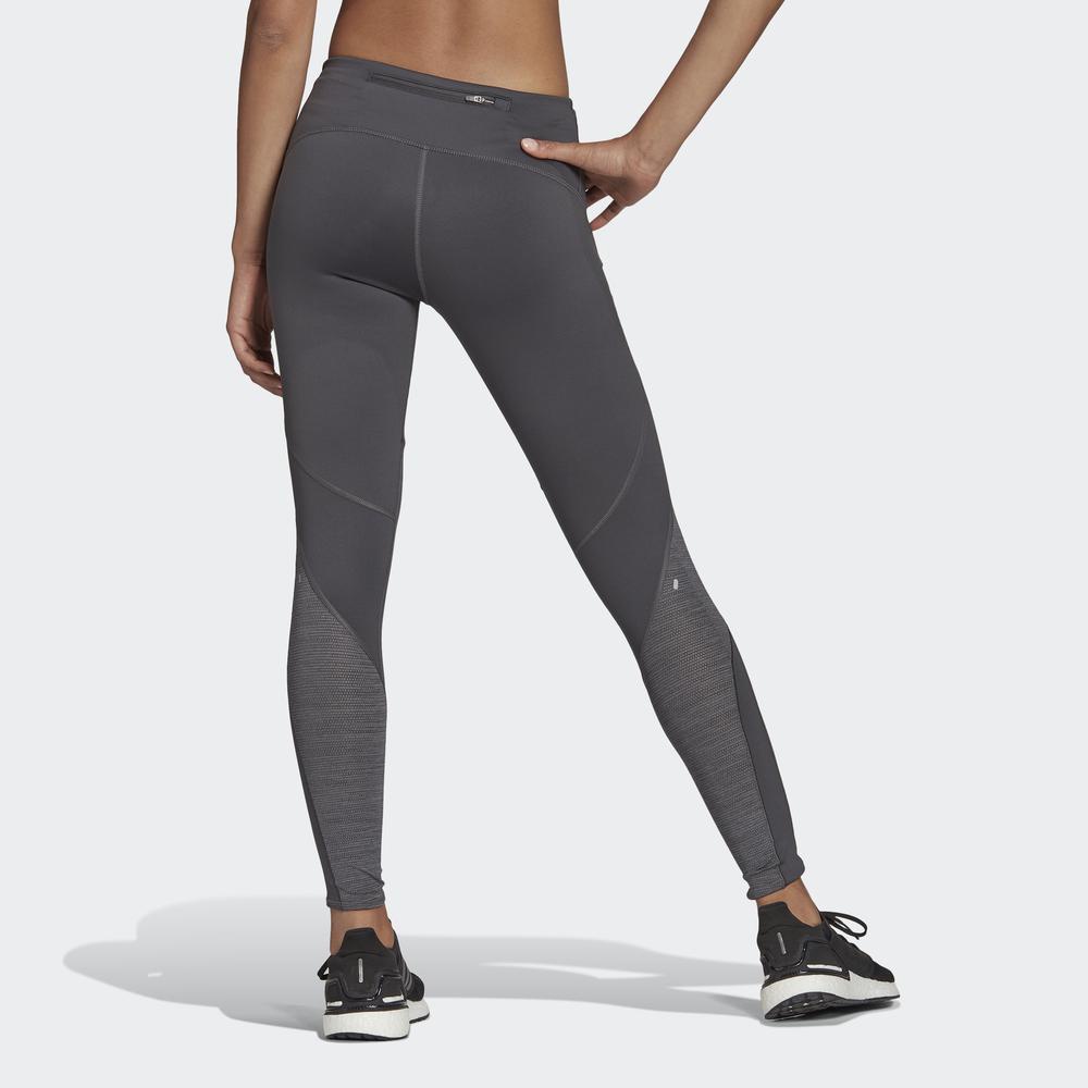 Quần Bó adidas RUNNING Nữ Fast Running Primeblue Leggings Màu xám H36478