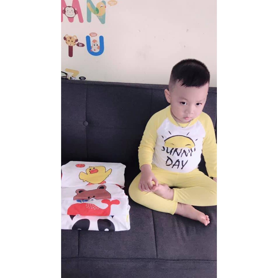 [XẢ KHO] bộ cotton dài tay trẻ em