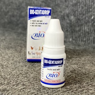 [Hoangminh]  Dung dịch nhỏ mắt cho chó mèo Bio - Genta Drop Trị Chứng Mắt Đỏ, Chảy Nước Mắt ở thú cưng
