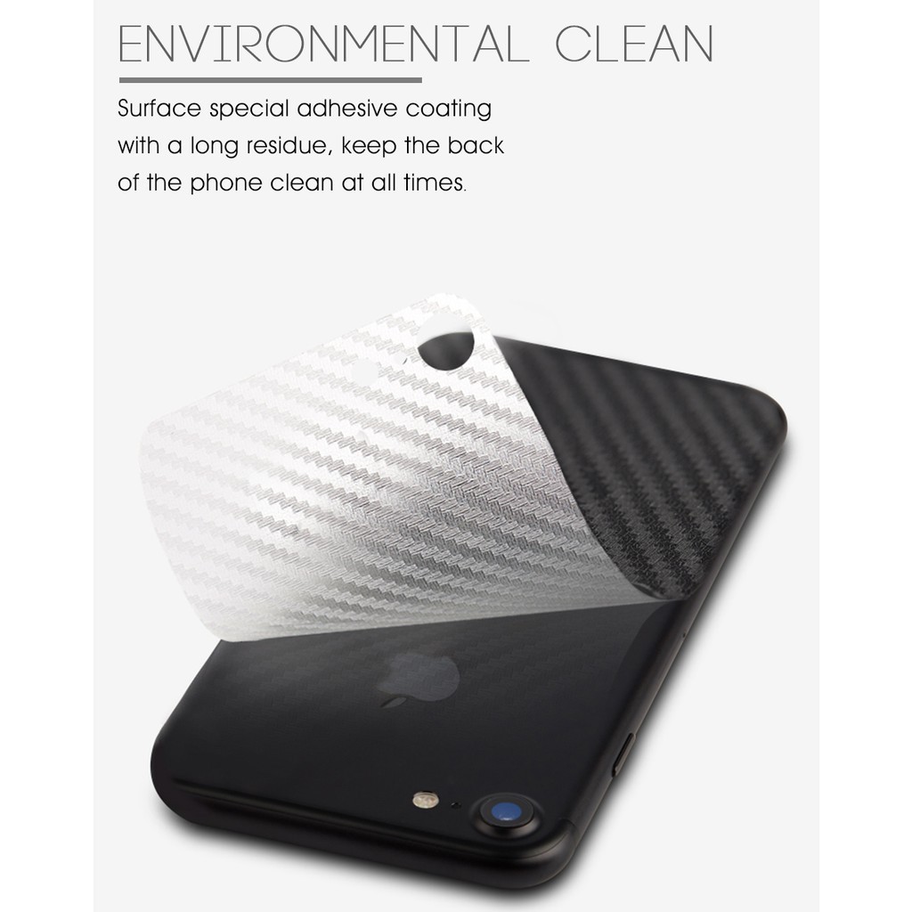 Miếng Dán Carbon Mặt Sau Của Dòng Máy Iphone 7 8 6 6s plus 5 5s x xs xr xsmax