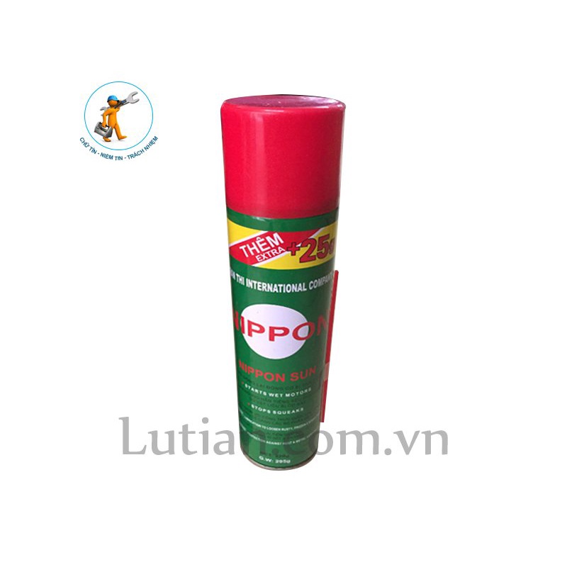Bình xịt bôi trơn chống rỉ sét Nippon 380g