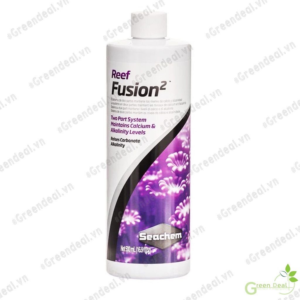 SEACHEM - Reef Fusion 2 (Chai 500 ml) | Cung cấp dưỡng chất và Calcium cho san hô cá biển