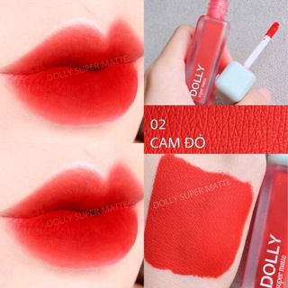 Son kem lì Dolly (cam hồng sữa) 12 màu