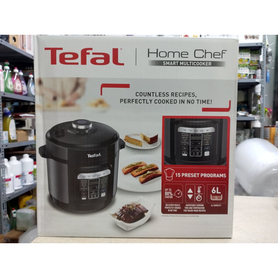 [Mã ELHADEV giảm 4% đơn 300K] Tefal- Nồi áp suất điện đa năng CY601868 dung tích 6L với 15 chức năng- Hàng chính hãng