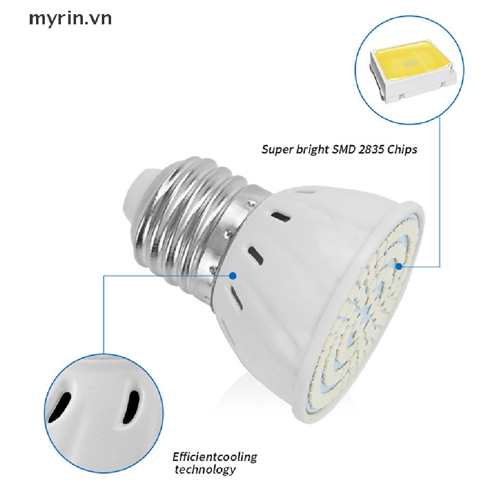 Bóng Đèn LED Trồng Cây E27 48 / 60 / 80 220V