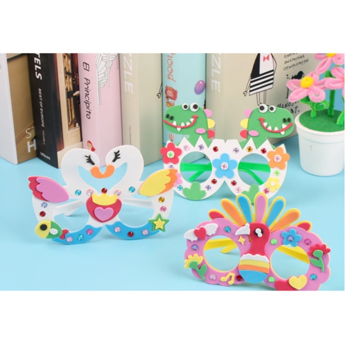 Đồ chơi bộ làm kính mát thủ công cho bé❤️ Đồ Chơi Phát Huy Đầy Đủ Sự Sáng Tạo,Đồ Thủ Công Khiến Bé Say Mê Thích Thú