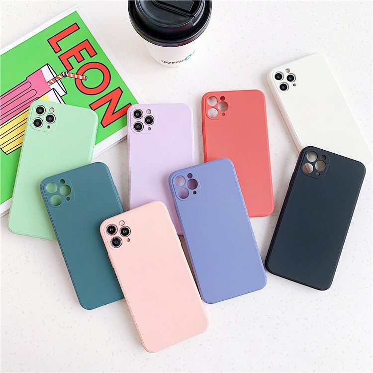 [Freeship] ỐP CHO IPHONE CHỐNG BẨN VIỀN VUÔNG BẢO VỆ CAMERA từ 6Plus/7plus/8Plus/X/Xs Max/11/11pro/11Pro Max/12 Promax