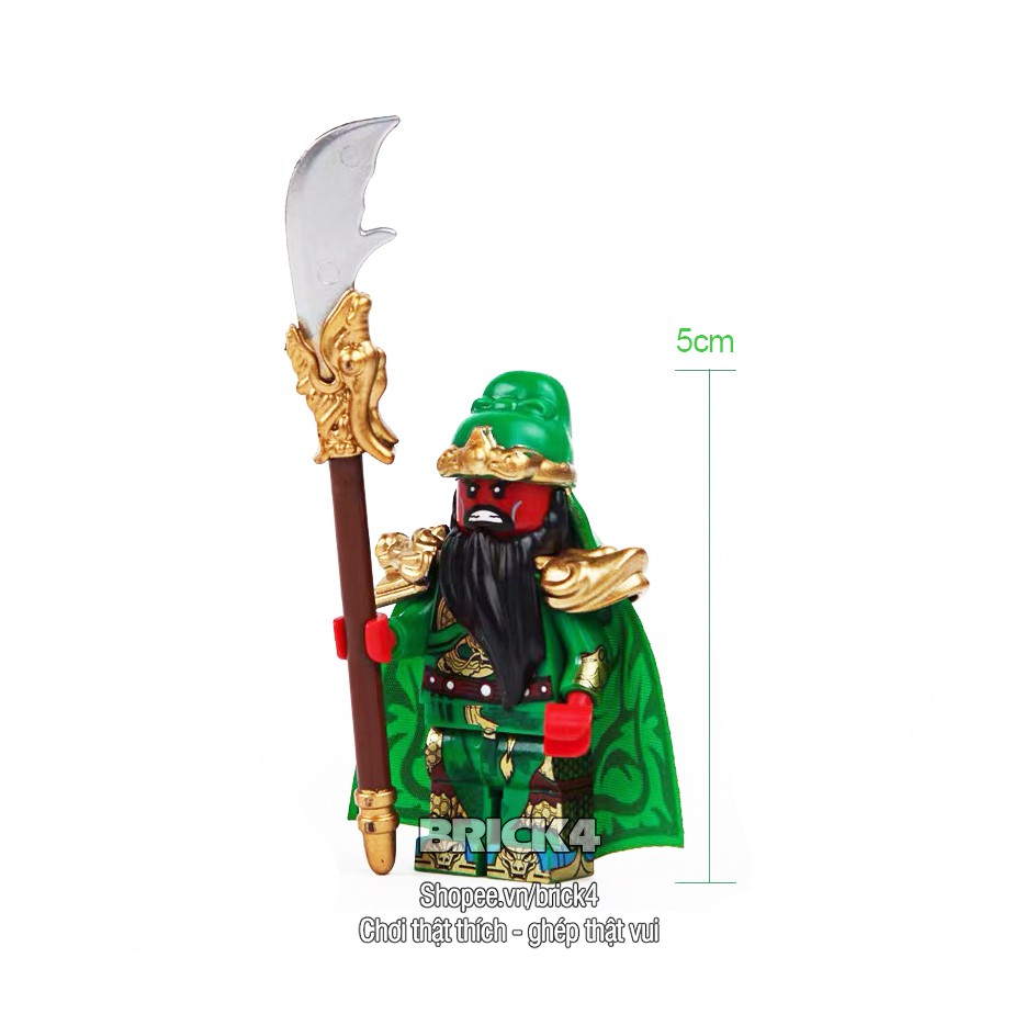 Combo 2 minifigures Quan Vũ và Triệu Vân - đồ chơi mô hình lắp ghép