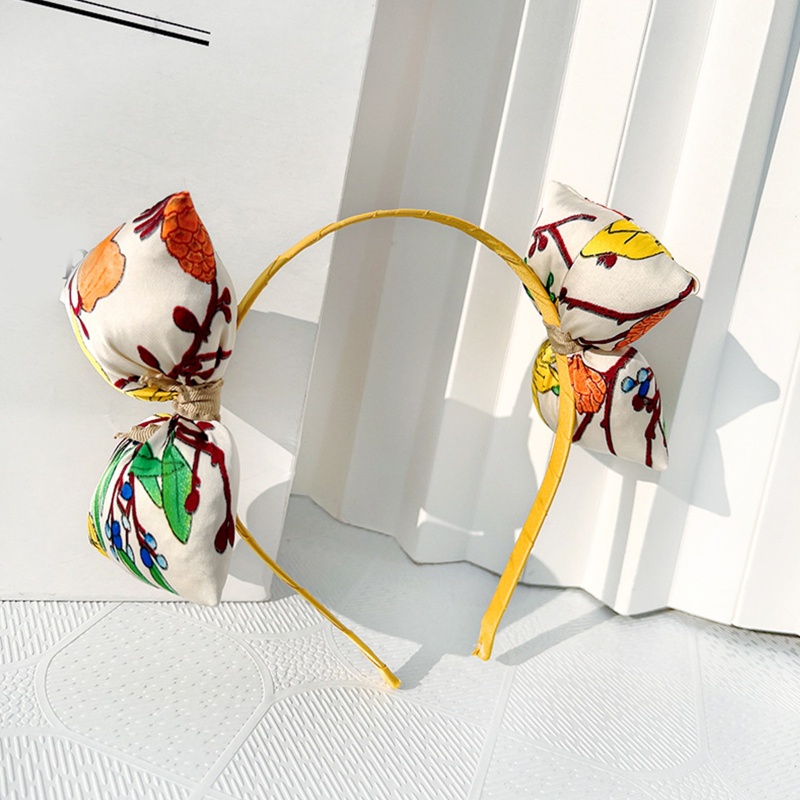 Băng Đô Thắt Nơ In Họa Tiết Phong Cách Bohemian Cổ Điển Dành Cho Nữ