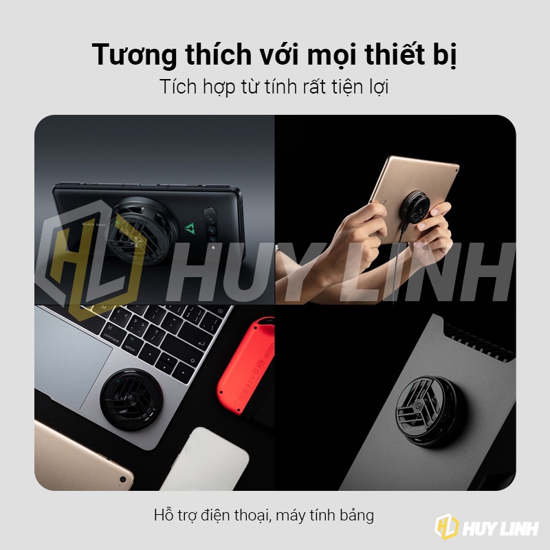 Quạt tản nhiệt từ tính Xiaomi Black Shark Magnetic Cooler BR30-AP Màu đen Phiên bản quốc tế