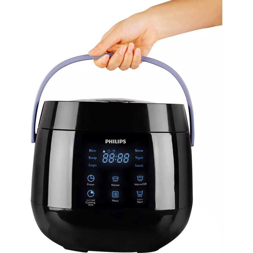 Nồi Cơm Điện Tử Philips HD3060 (0.7L) - Đen - Hàng chính hãng - Bảo Hành Toàn Quốc 2 Năm | BigBuy360 - bigbuy360.vn