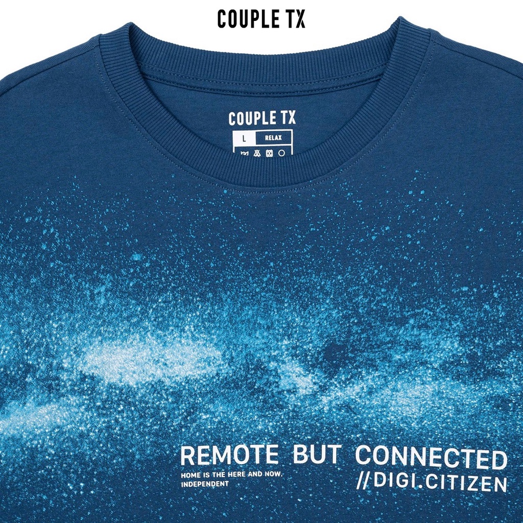 Áo thun nam Couple TX in tram Galaxy Night MTS 1186