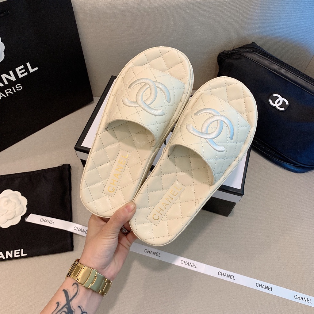 Mới Dép Xỏ Ngón Da Tổng Hợp Mềm 4Cm Thời Trang Cho Nữ