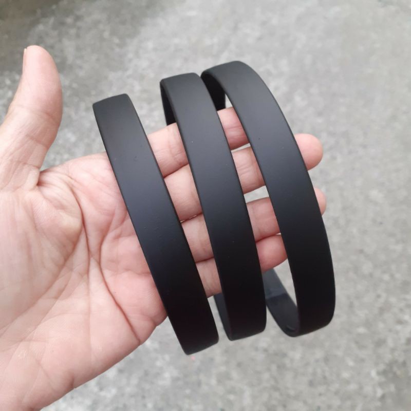 Bờm cài tóc nhám màu đen (Bản 1.5cm)