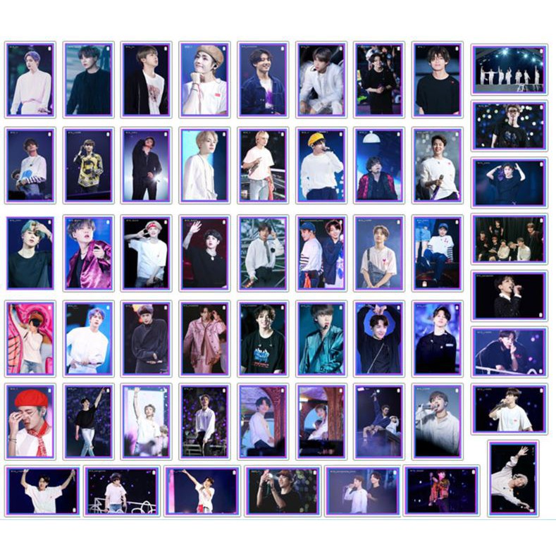 Bộ 52 lomo Bangtan World tour,MOTS 7, BLACKPINK in 2 mặt cực đẹp | BigBuy360 - bigbuy360.vn