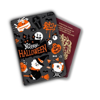 Ví bọc hộ chiếu (passport) in hình BT21 Halloween - mã BT210031 có in theo yêu cầu