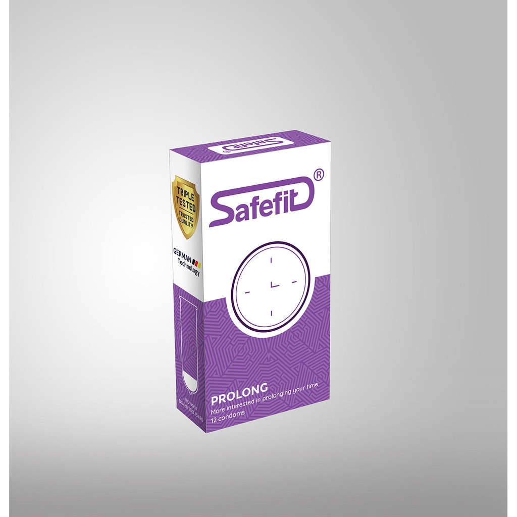 Bao cao su SafeFit ProLong (hộp 12) + tặng hộp 3
