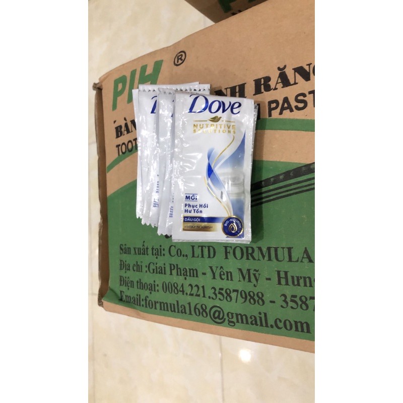 Dây 12 gói x 6g Dầu Gội Dove 6g Phục Hồi Hư Tổn