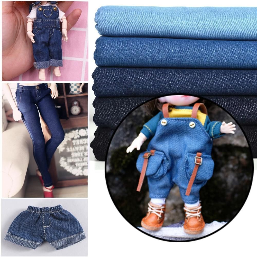 Vải denim cotton chất lượng cao 50*75cm dùng may quần áo búp bê