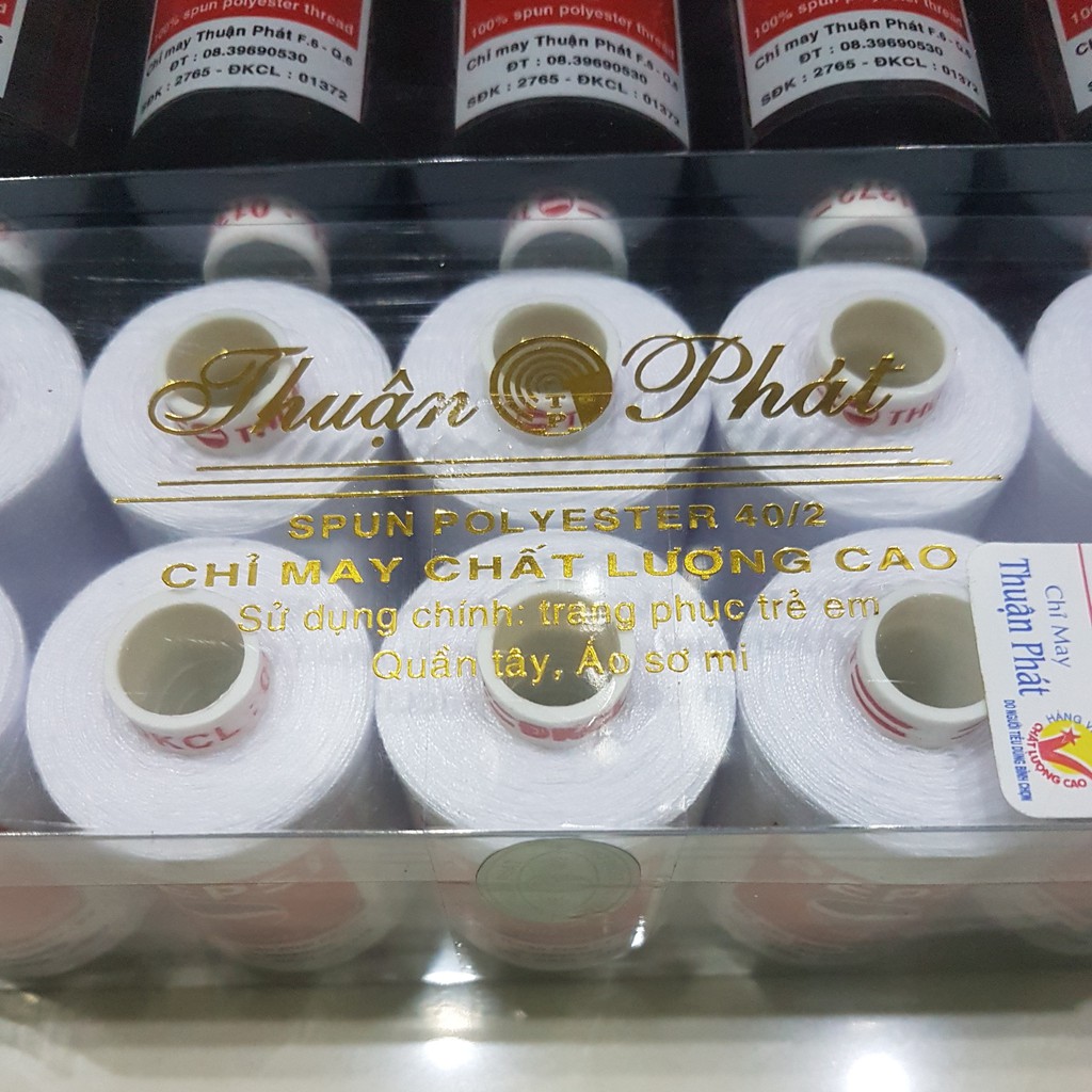 Lốc 10 cuộn chỉ may Thuận Phát chất lượng