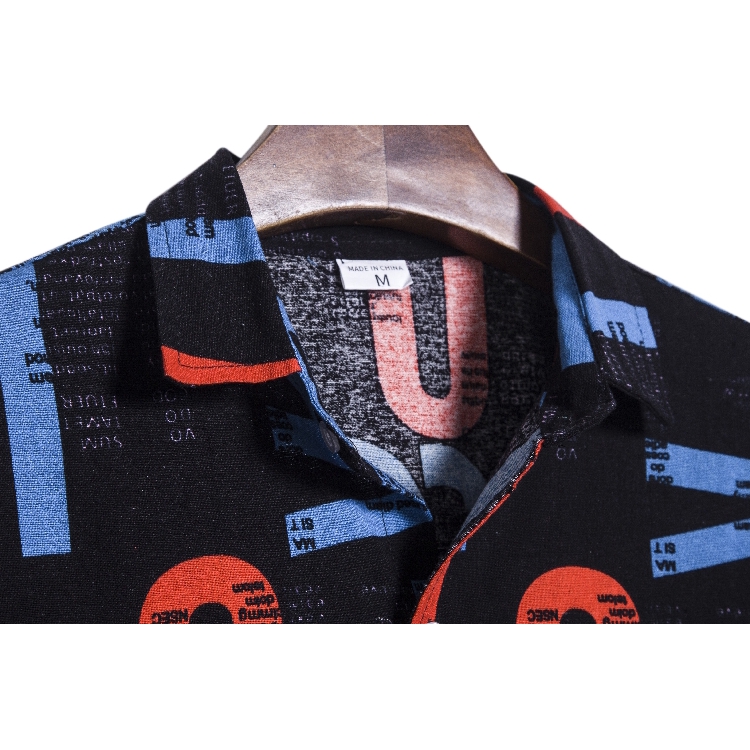 African floral pattern ethnic style linen printed short-sleeved shirt87 | BigBuy360 - bigbuy360.vn