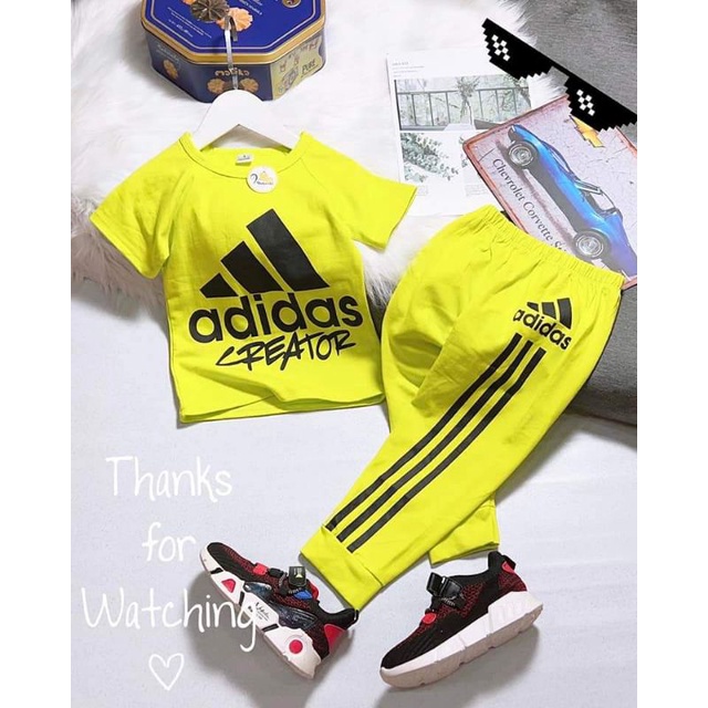 Bộ thể thao tay ngắn quần dài cho bé thun cotton 4 chiều
