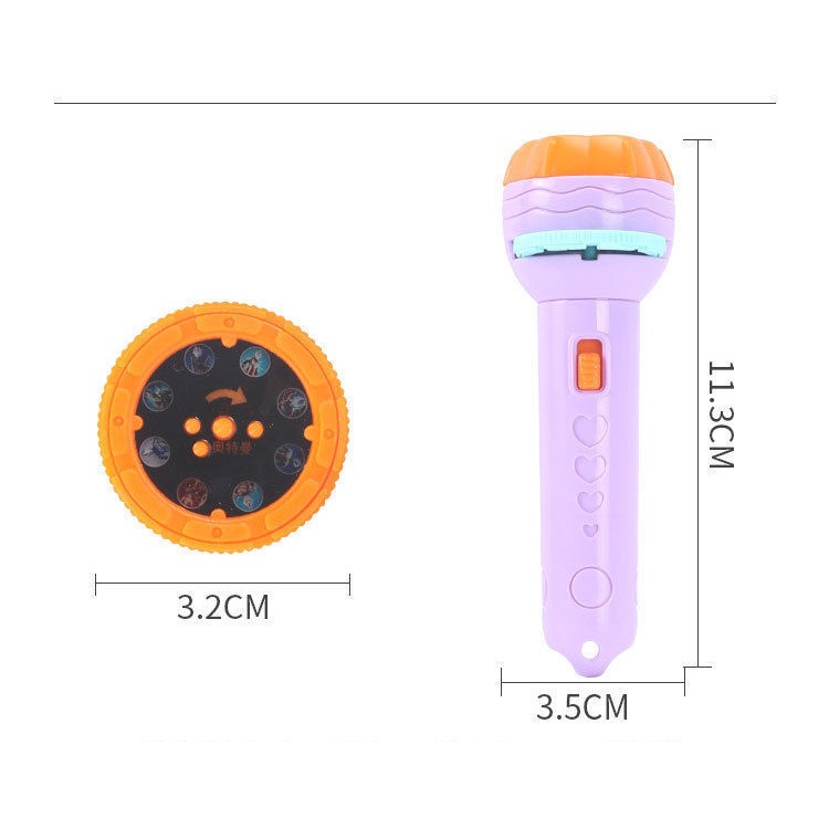 Đồ chơi đèn pin chiếu hình 48 hình - kèm pin - phiên bản to - đẹp