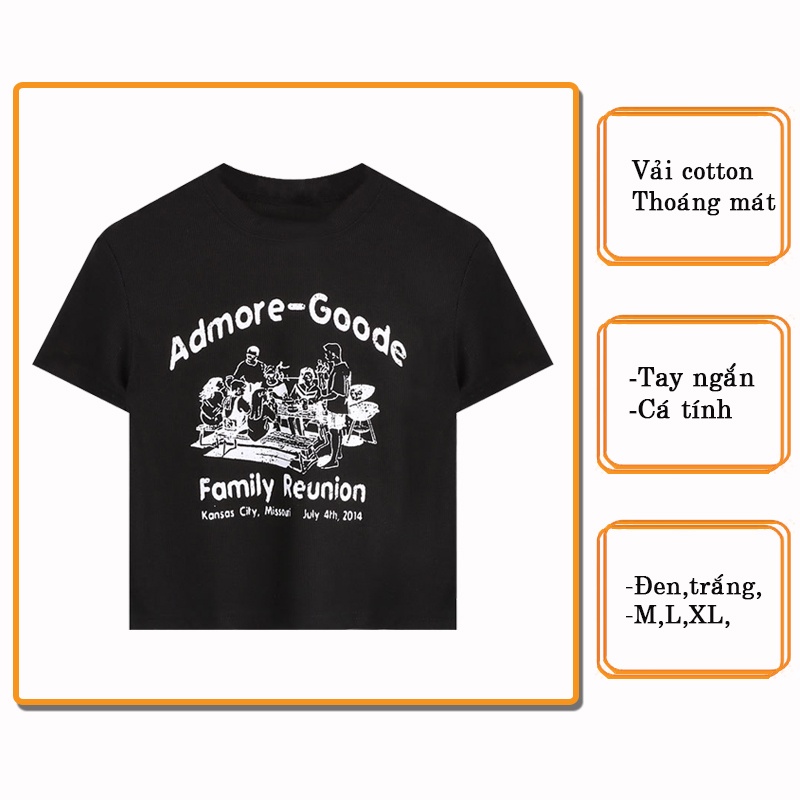 Áo thun croptop nữ, áo croptop ngắn tay thời trang thể thao dạo phố cao cấp đẹp giá rẻ freeship mã AT16