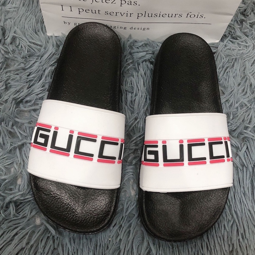 [FREESHIP]Dép Thời Trang  Quai Ngang Nam Cao Cấp GUCCI Bản Đế Super Độn 3 cm Chiều Cao