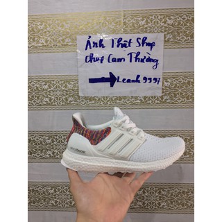 Giày thể thao ultraboost trắng thổ cẩm