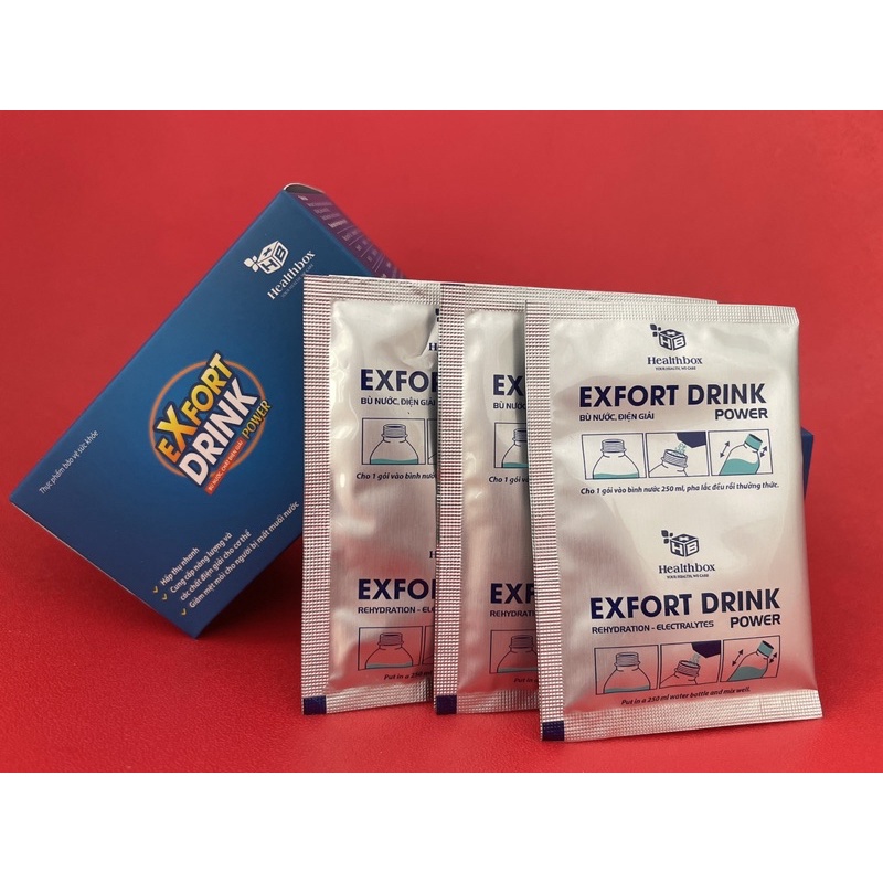 Sau vận động thể thao và mất nước EXFORT DRINK