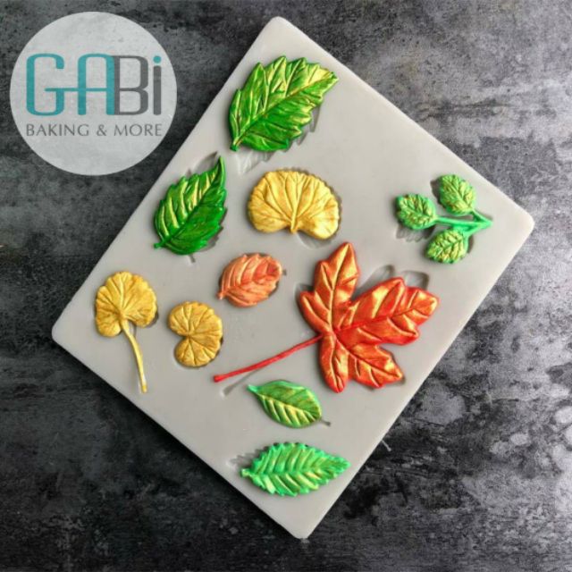 Khuôn fondant 10 mẫu lá