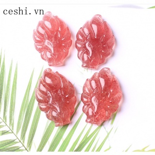 Natural strawberry crystal pendant