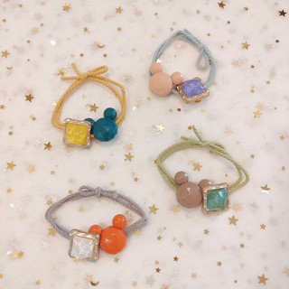 Cột tóc đính đá mặt Mickey siêu xinh