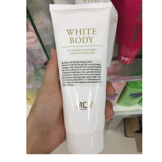 Sữa dưỡng thể tinh dầu trắng da MCY white body | BigBuy360 - bigbuy360.vn