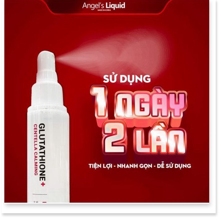 [Mã giảm giá] [Khuyến mãi Mỹ phẩm chính hãng] Xịt Giảm Mụn Lưng Giảm Thâm Sau Mụn Angel's Liquid Glutathione+ Centella C