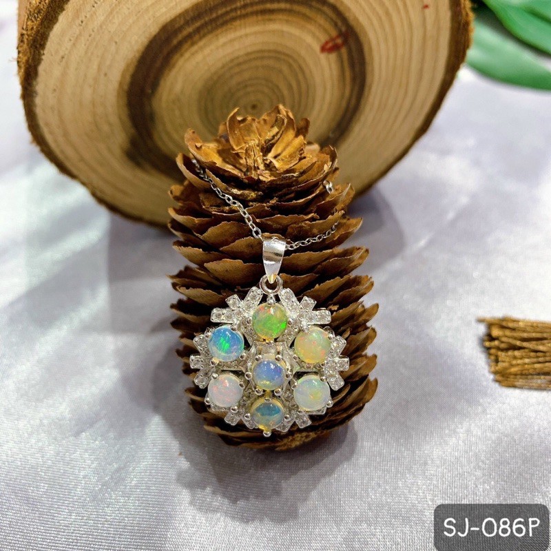 Trang Sức Bạc 925  Đá Opal và Mặt Trăng Lung Linh Đẹp Chuẩn