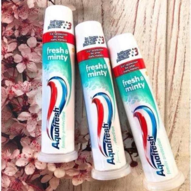 Kem đánh răng dạng ống Aquafresh 100ml, Kem đánh răng chính hãng an toàn