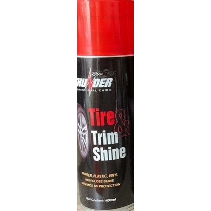 Dưỡng, phục hồi nhựa nhám, bóng vỏ xe Thunder Tire Trim Shine cao cấp chính hãng cho mọi loại xe cty tân thành