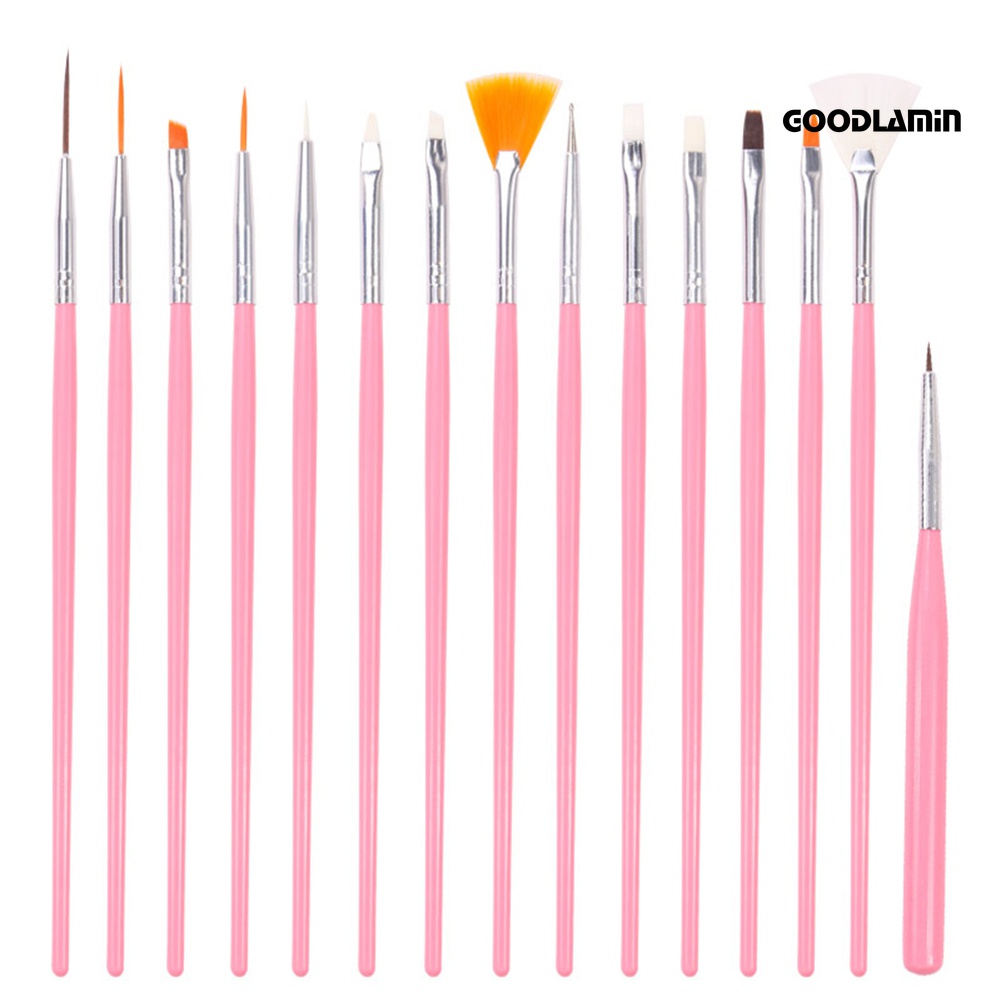 Set 15 Cọ Vẽ Móng Tay Chuyên Nghiệp