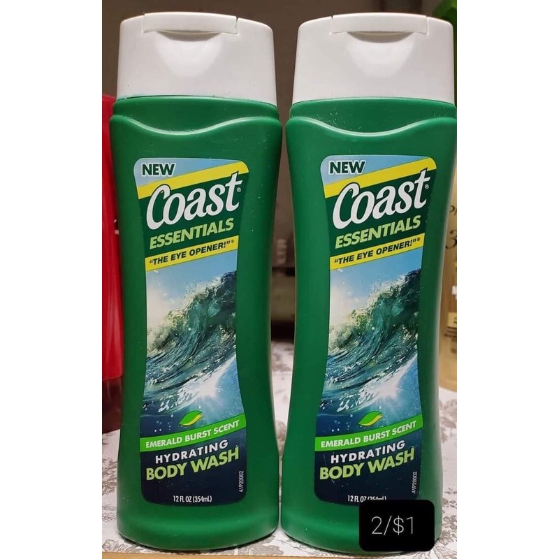 Sữa tắm và tắm gội 2 in 1 Coast [ mẫu mới nhất]