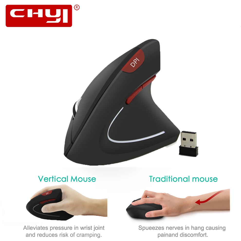 Chuột Quang Không Dây Dạng Đứng Độc Đáo 5D 1600DPI