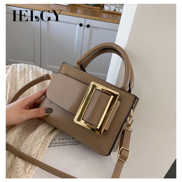 Túi đeo vai IELGY cỡ vuông nhỏ phong cách Hàn Quốc thời trang cho nữ